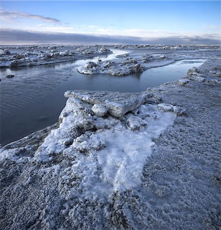 simsearch:854-03646718,k - Stranded ice floes at low tide on the Turnagain Arm, Southcentral Alaska, Winter Foto de stock - Direito Controlado, Número: 854-03646715