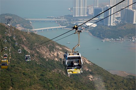 simsearch:855-05981096,k - Overlooking Tung Chung city from the 360 skyrail, Lantau Island, Hong Kong Stock Photo - Rights-Managed, Code: 855-05984009
