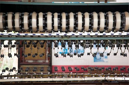 simsearch:855-05984122,k - Machine for drawing silk threads at the silkworm factory, Shunde, Guangdong, China Stock Photo - Rights-Managed, Code: 855-05984122