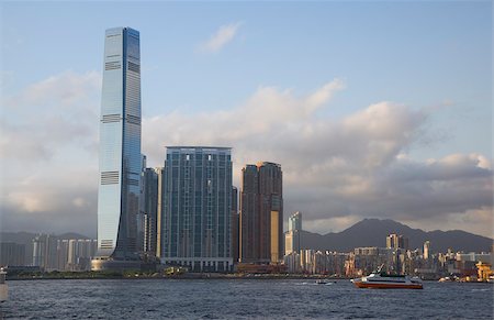 simsearch:855-05984331,k - Skyscrapers at Kowloon West, Hong Kong Foto de stock - Con derechos protegidos, Código: 855-05984329