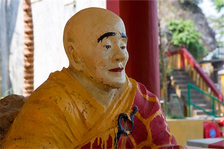simsearch:855-06022225,k - A Buddhist monk statue at Tsing Shan temple, New Territories, Hong Kong Stock Photo - Rights-Managed, Code: 855-05984546