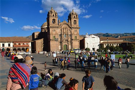 La Compania Church, Plaza de Armas, Cuzco, Peru Foto de stock - Con derechos protegidos, Código: 855-05980856