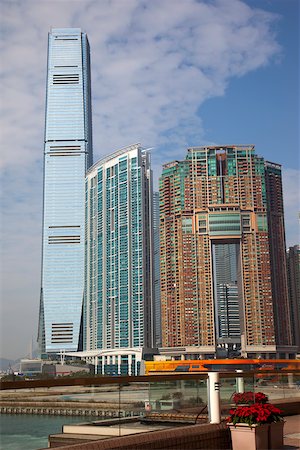 simsearch:855-05981064,k - Looking over to ICC Tower and Union Square at West Kowloon, Hong kong Stock Photo - Rights-Managed, Code: 855-05981057