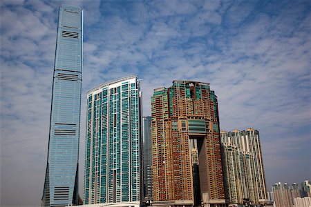 simsearch:855-05981064,k - Looking over to ICC Tower and Union Square at West Kowloon from Tsimshatsui, Hong kong Stock Photo - Rights-Managed, Code: 855-05981066