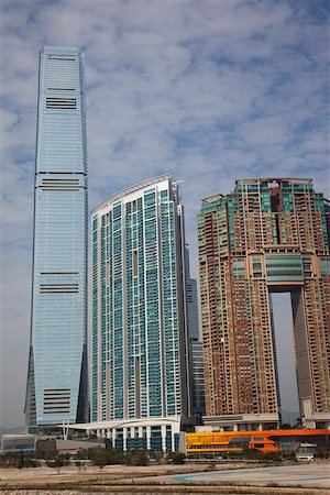 simsearch:855-05981064,k - Looking over to ICC Tower and Union Square at West Kowloon from Tsimshatsui, Hong kong Stock Photo - Rights-Managed, Code: 855-05981063