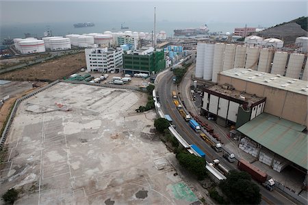 Oil depot at Nam Wan Kok, Tsing Yi, Hong Kong Stock Photo - Rights-Managed, Code: 855-05981160
