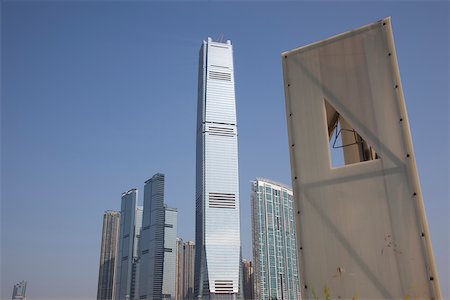 Skyline in Union Square, West Kowloon, Hong Kong Stock Photo - Rights-Managed, Code: 855-05981609