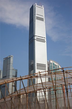 Skyline in Union Square from West Kowloon, promenade,  Hong Kong Stock Photo - Rights-Managed, Code: 855-05981635