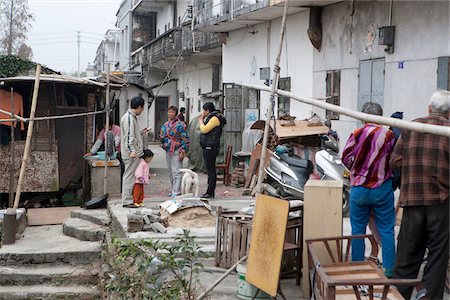 Fishermens home at Xiangang, Kaiping, China Fotografie stock - Rights-Managed, Codice: 855-05981929