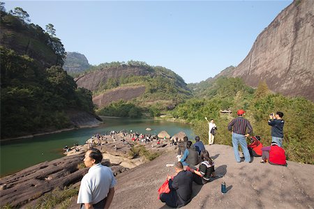 9 zigzag river and Tianyoufeng, Fujian, China Stock Photo - Rights-Managed, Code: 855-05982444