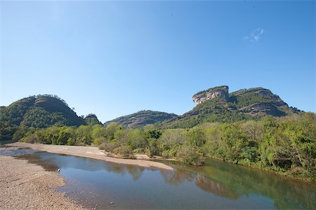 9 zigzag river and Dawangfeng, Wuyi mountain, Fujian, China Stock Photo - Rights-Managed, Code: 855-05982490