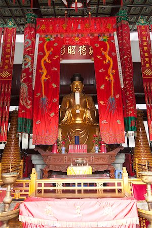 Statue of god in theTaoist temple, Shiwangmiao at Fengjing, Shanghai, China Stock Photo - Rights-Managed, Code: 855-05982530