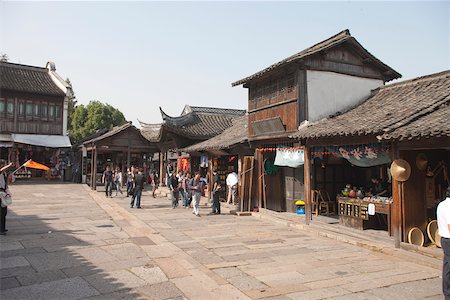 simsearch:855-05982698,k - Souvenir plaza at old town of Wuzhen, Zhejiang, China Foto de stock - Con derechos protegidos, Código: 855-05982666