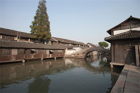 Vieille ville de Wuzhen, Zhejiang, Chine Photographie de stock - Rights-Managed, Code: 855-05982699