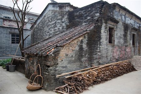 simsearch:855-05982858,k - Blue brick walls of house at Majianglong village, Kaiping, China Stock Photo - Rights-Managed, Code: 855-05982922