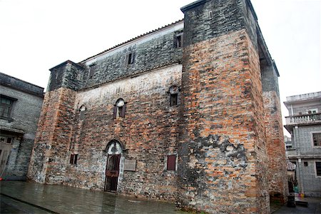 simsearch:855-05984122,k - The oldest surviving diaolou 440 years history, Yinglong lou at Chikan district, Kaiping, China Stock Photo - Rights-Managed, Code: 855-05982940