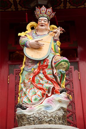 Statue du Dieu à Wong Tai Sin Temple, Hong Kong Photographie de stock - Rights-Managed, Code: 855-05983020
