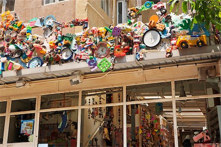 Outdoor decoration of a gift shop, Central, Hong Kong Stock Photo - Rights-Managed, Code: 855-05983198