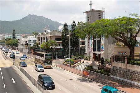 Waterloo Road, Kowloon Tong, Hong Kong Stock Photo - Rights-Managed, Code: 855-05983409