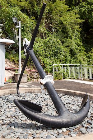 An anchor displayed at Hong Kong Museum of Coastal Defence, Hong Kong Foto de stock - Con derechos protegidos, Código: 855-05983757