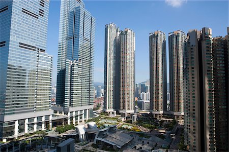 Appartements de luxe à l'ouest de Kowloon, Hong Kong Photographie de stock - Rights-Managed, Code: 855-05983885