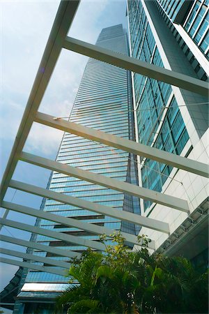 exterior design of commercial building - International Commerce Centre and The Harbourside on Kowloon West, Hong Kong Stock Photo - Rights-Managed, Code: 855-05983881