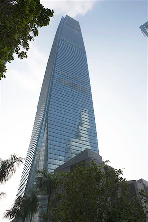 simsearch:855-05984002,k - International Commerce Centre, the citys tallest building, Hong Kong Foto de stock - Direito Controlado, Número: 855-05983967