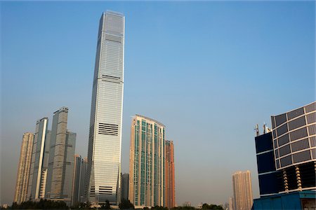 simsearch:855-05984002,k - International Commerce Centre and luxurious apartments at West Kowloon, Hong Kong Foto de stock - Direito Controlado, Número: 855-05983988