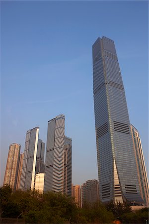 simsearch:855-05984002,k - International Commerce Centre and luxurious apartments at West Kowloon, Hong Kong Foto de stock - Direito Controlado, Número: 855-05983996