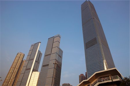 Centre de Commerce international et des appartements de luxe à West Kowloon, Hong Kong Photographie de stock - Rights-Managed, Code: 855-05983997