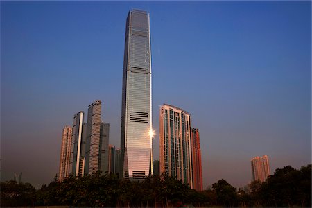 International Commerce Centre and luxurious apartments at West Kowloon, Hong Kong Stock Photo - Rights-Managed, Code: 855-05983992