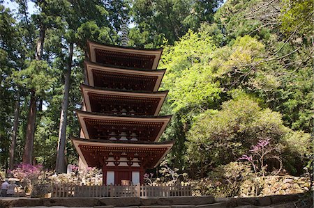 simsearch:855-02985939,k - Pagoda, Muro-ji temple, Nara Prefecture, Japan Foto de stock - Con derechos protegidos, Código: 855-06022836