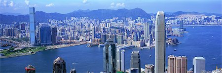 Cityscape from the Peak, Hong Kong Foto de stock - Con derechos protegidos, Código: 855-06022899