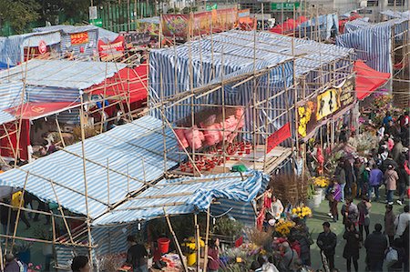 simsearch:855-05983196,k - Chinese new year flower market, Tsuen Wan, Hong Kong Foto de stock - Direito Controlado, Número: 855-06314065