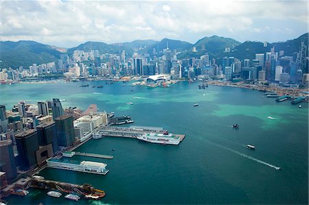 Panoramic sweep of Hong Kong cityscape from Sky100, 393 meters above sea level, Hong Kong Stock Photo - Rights-Managed, Code: 855-06314131