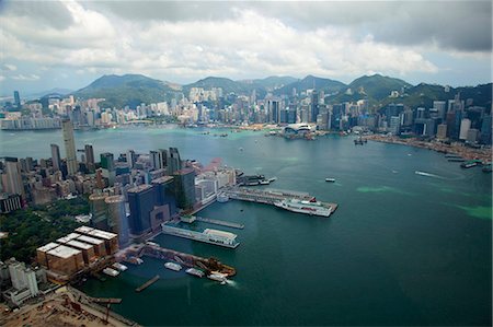 Panoramic sweep of Hong Kong cityscape from Sky100, 393 meters above sea level, Hong Kong Foto de stock - Con derechos protegidos, Código: 855-06314142