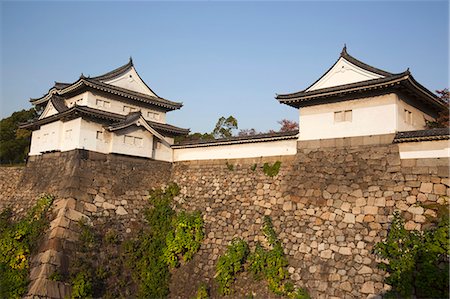 Fort of Osaka castle, Japan Stock Photo - Rights-Managed, Code: 855-06314295