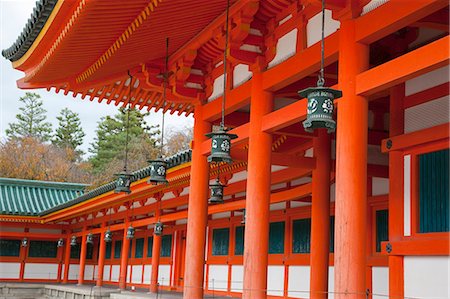 Temple Heian, Kyoto, Japon Photographie de stock - Rights-Managed, Code: 855-06314387