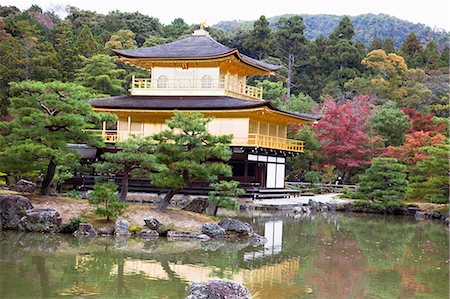 simsearch:855-06314434,k - Kinkakuji (golden pavilion), Kyoto, Japan Stock Photo - Rights-Managed, Code: 855-06314416