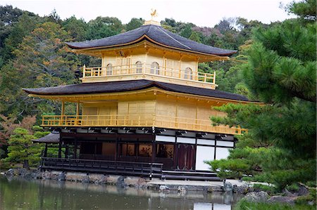 simsearch:855-06314434,k - Kinkakuji (golden pavilion), Kyoto, Japan Stock Photo - Rights-Managed, Code: 855-06314419