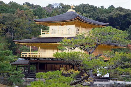 simsearch:855-06314434,k - Kinkakuji (golden pavilion), Kyoto, Japan Stock Photo - Rights-Managed, Code: 855-06314410