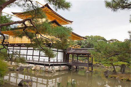 simsearch:855-06314434,k - Kinkakuji (golden pavilion), Kyoto, Japan Stock Photo - Rights-Managed, Code: 855-06314425
