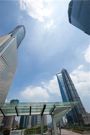 Skyscrapers at Luijiazui, Pudong, Shanghai, China Foto de stock - Con derechos protegidos, Código: 855-06312307