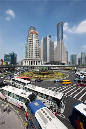 simsearch:855-06312415,k - Skyscrapers at Luijiazui, Pudong, Shanghai, China Foto de stock - Con derechos protegidos, Código: 855-06312329