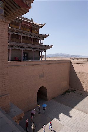 simsearch:855-06312705,k - Fort von Jiayuguan, Jiayuguan, Silkroad, chinesischen Mauer Stockbilder - Lizenzpflichtiges, Bildnummer: 855-06312708