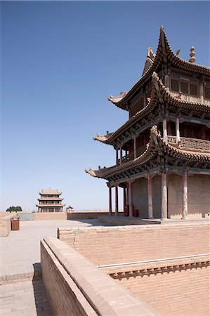 simsearch:855-06312705,k - Fort von Jiayuguan, Jiayuguan, Silkroad, chinesischen Mauer Stockbilder - Lizenzpflichtiges, Bildnummer: 855-06312718