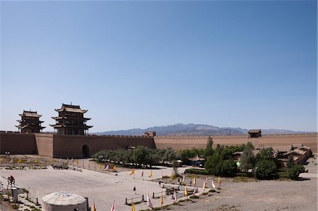 simsearch:855-06312705,k - Fort von Jiayuguan, Jiayuguan, Silkroad, chinesischen Mauer Stockbilder - Lizenzpflichtiges, Bildnummer: 855-06312710