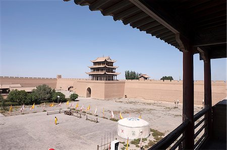 simsearch:855-06312705,k - Fort von Jiayuguan, Jiayuguan, Silkroad, chinesischen Mauer Stockbilder - Lizenzpflichtiges, Bildnummer: 855-06312711