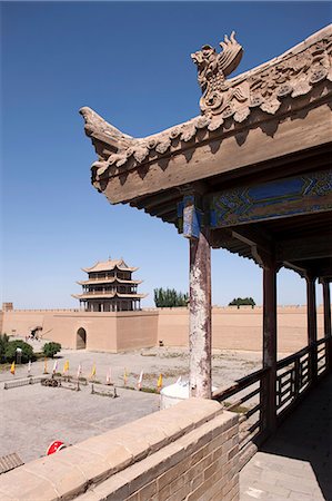 simsearch:855-06312705,k - Fort von Jiayuguan, Jiayuguan, Silkroad, chinesischen Mauer Stockbilder - Lizenzpflichtiges, Bildnummer: 855-06312712