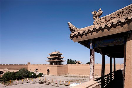 simsearch:855-06312705,k - Fort von Jiayuguan, Jiayuguan, Silkroad, chinesischen Mauer Stockbilder - Lizenzpflichtiges, Bildnummer: 855-06312713